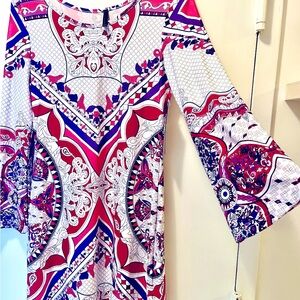 Jean-Pierre Klifa Paris NWT Multicolored Daphne Dress Sz L